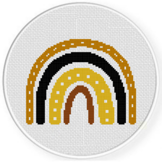 Bumblebee Rainbow Cross Stitch Pattern