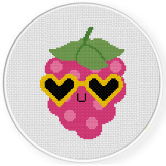 Cool Raspberry Cross Stitch Pattern