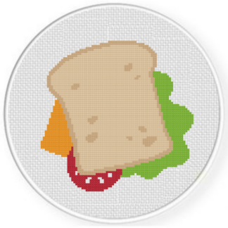 Yummy Sandwich Cross Stitch Pattern