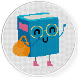 Book with Bag Cross Stitch Pattern