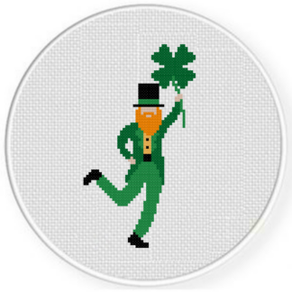 Shamrock Man Cross Stitch Pattern