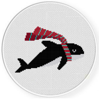 Winter Whale Cross Stitch Pattern