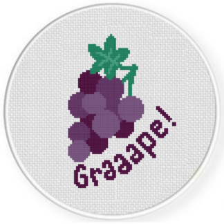 Graaaape! Cross Stitch Pattern