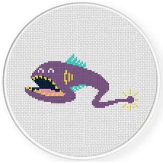 Gulper Eel Cross Stitch Pattern