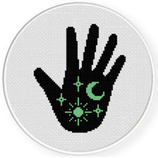 Astral Hand Cross Stitch Pattern