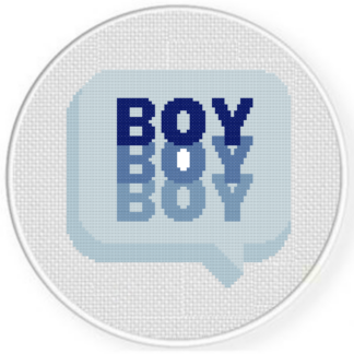Boy Boy Boy Cross Stitch Pattern