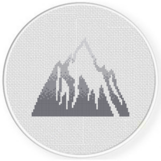Ombre Mountain Cross Stitch Pattern