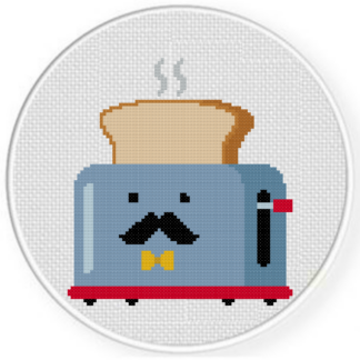 Gentleman Toaster Cross Stitch Pattern
