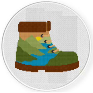 Adventure Boots Cross Stitch Pattern