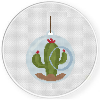 Cactus Bauble Cross Stitch Pattern