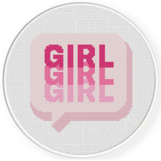 Girl Girl Girl Cross Stitch Pattern