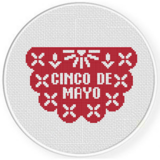 Cinco De Mayo Bunting Cross Stitch Pattern