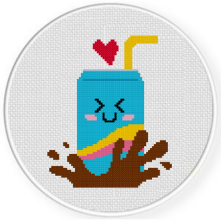 Cola Splash Cross Stitch Pattern