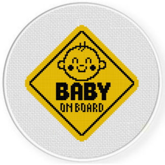 Baby on Board Sign Cross Stitch Pattern