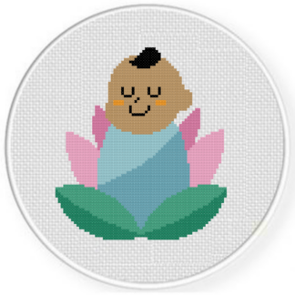 Lotus Baby Cross Stitch Pattern
