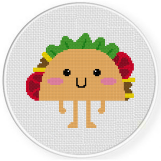 Taco Fella Cross Stitch Pattern