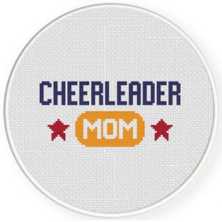 Cheerleader Mom Cross Stitch Pattern