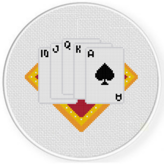 Royal Flush Cross Stitch Pattern