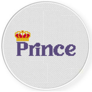 Prince Crown Cross Stitch Pattern