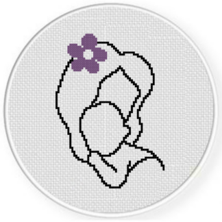 Mother and Child Cross Stitch Pattern