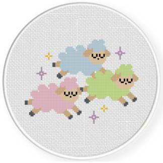 Dream Sheep Cross Stitch Pattern