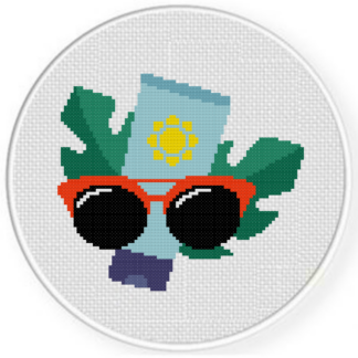 Summer Sun Protection Cross Stitch Pattern