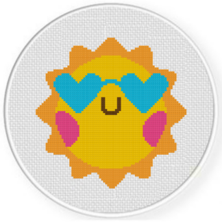 Cool Summer Sun Cross Stitch Pattern