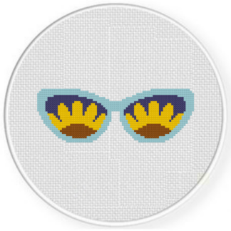 Sunflower Shades Cross Stitch Pattern