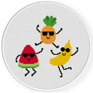 Cool Summer Fruits Cross Stitch Pattern