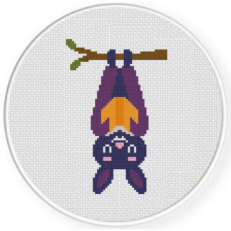Reading Bat Cross Stitch Pattern