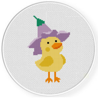 Bell Flower Duck Cross Stitch Pattern