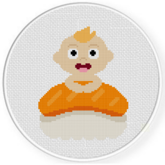 Sushi Baby Cross Stitch Pattern