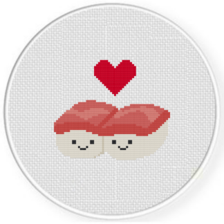 Sashimi Love Cross Stitch Pattern