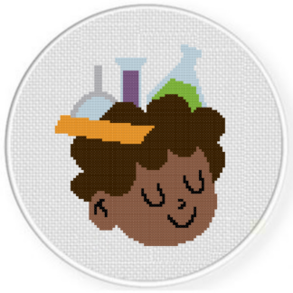 Science Kid Cross Stitch Pattern