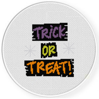 Trick or Treat Cross Stitch Pattern