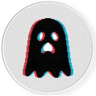 3D Ghost Cross Stitch Pattern