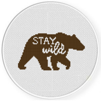 Stay Wild Cross Stitch Pattern