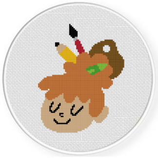 Artsy Kid Cross Stitch Pattern
