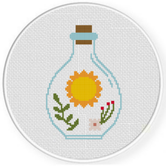 Bottle of Sunshine Cross Stitch Pattern