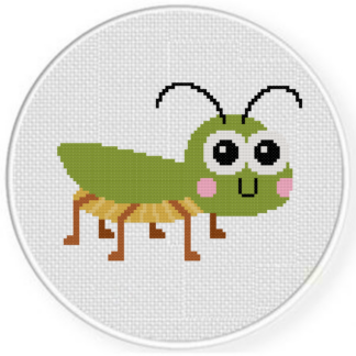 Bug Eyed Cricket Cross Stitch Pattern