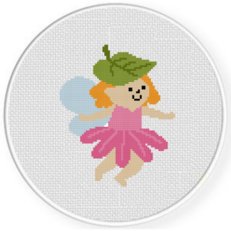 Foliage Fairy Cross Stitch Pattern