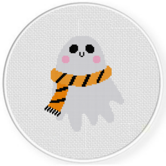 Ghostie Scarf Cross Stitch Pattern