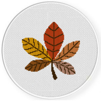 All Color Foliage Cross Stitch Pattern