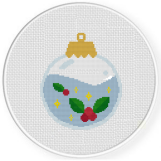 Mistletoe Bauble Ball Cross Stitch Pattern