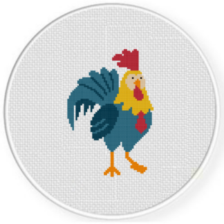 Mr Rooster Cross Stitch Pattern