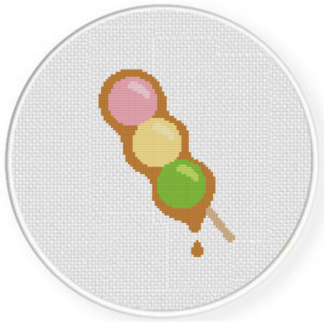 Colorful Dango Cross Stitch Pattern