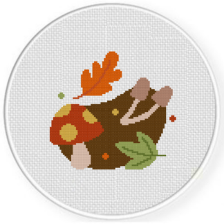 Forage Mushrooms Cross Stitch Pattern