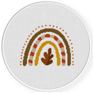 Autumn Rainbow Cross Stitch Pattern