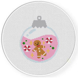 Gingerbread Bauble Ball Cross Stitch Pattern