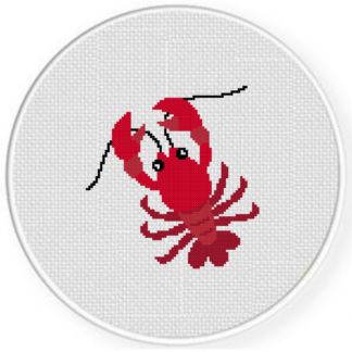 Cute Lobster Cross Stitch Pattern